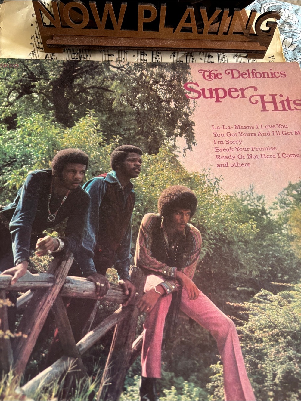 Delfonics' "Super Hits", a 1969 vinyl release on the Philly Groove Records